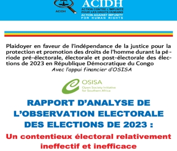 page de couverture du rapport
